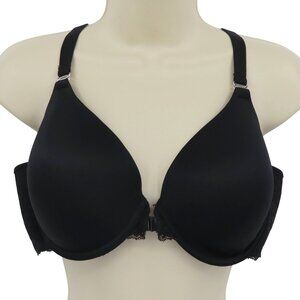 Maidenform 38D Bra 07112 One Fab Fit Everyday Full Coverage Racerback Black Lace